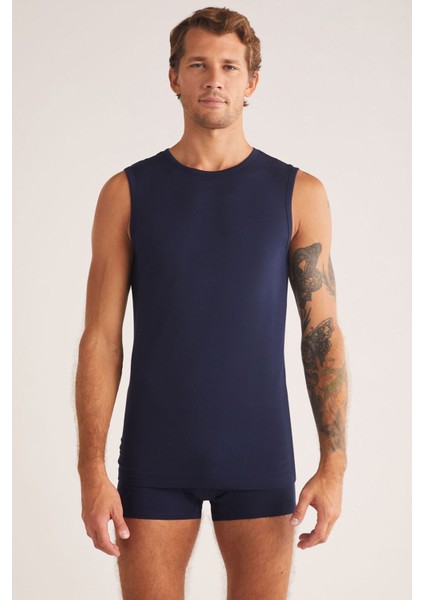 Iç Giyim 3 Adet K.o.m Fabio Bisiklet Yaka Mikro Modal Atlet