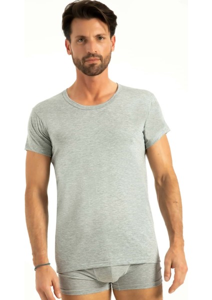 Iç Giyim Lüx Pamuk Kumaş Oval Yaka Erkek Atlet (3 Adet)