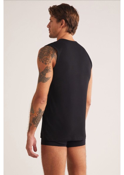 Iç Giyim 4 Adet K.o.m Barny V Yakalı Pamuk Erkek Atlet modelleri