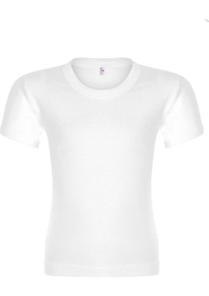 Iç Giyim Erdem %100 Pamuk Beyaz Erkek Çocuk 0 Yaka Kollu Fanila (3 Adet)