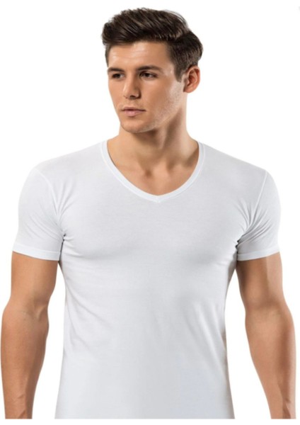 Iç Giyim Erdem Pamuk Elastan V Yaka T-Tshirt (3 Adet)