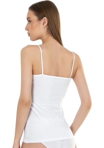 Kadın Pamuklu Modal Tül Detaylı Ince Askılı Atlet fiyatları