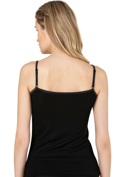 Kadın Viskon Kaşkorse Fitilli Esnek Rahat Ince Askılı Atlet fiyatları