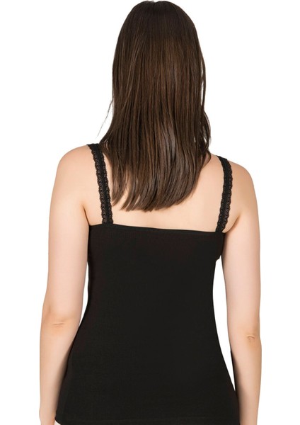 Kadın Modal Pamuklu Ince Askılı Dantelli Atlet indirimleri