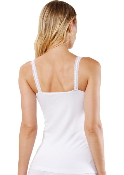 Kadın Modal Pamuklu Ince Askılı Dantelli Atlet fiyatları