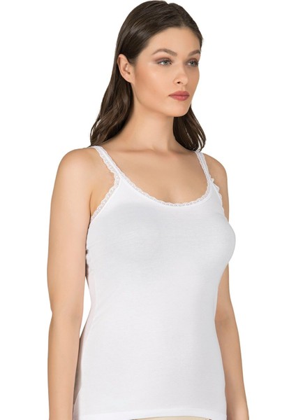 Kadın Modal Pamuklu Ince Askılı Dantelli Atlet fırsatları