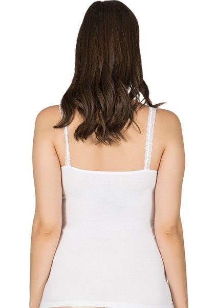 Kadın Modal Pamuklu Ince Askılı Dantelli Atlet indirimleri