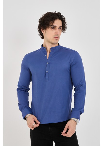 Jack Carısma Yarım Pat Hakim Yaka Pamuklu Likralı Gömlek fiyatları