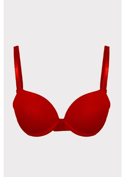Ip Askılı Ekstra Dolgulu/push-Up Tshirt Bra Örme Sütyen