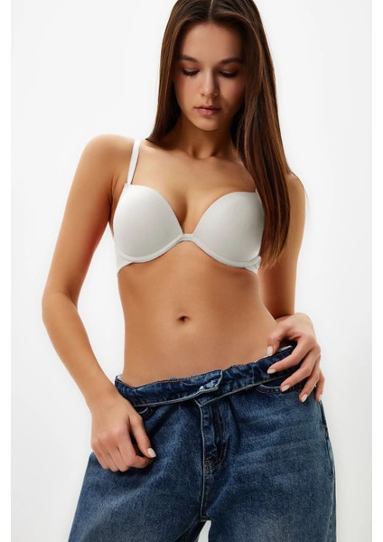 Ip Askılı Ekstra Dolgulu/push-Up Tshirt Bra Örme Sütyen fiyatları
