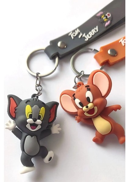 Tom ve Jerry 3D Çift Anahtarlık 2 Adet