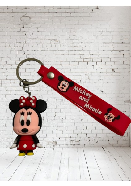 2 Adet Sevimli Minnie ve Mickey Mouse Çift Anahtarlık ve Çanta Aksesuarı fiyatları