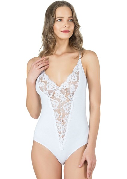 Kadın Dantel Detaylı Süprem Pamuklu Likralı Ince Askılı Çıtçıtlı Body Zıbın modelleri