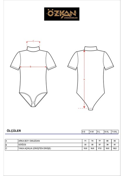 Kadın Pamuklu Likralı Penye Dik Yaka Kısa Kollu Kancalı Çıtçıtlı Body