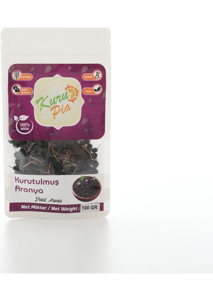 Kurutulmuş Aronya Meyvesi | 100 Gr. | %100 Doğal