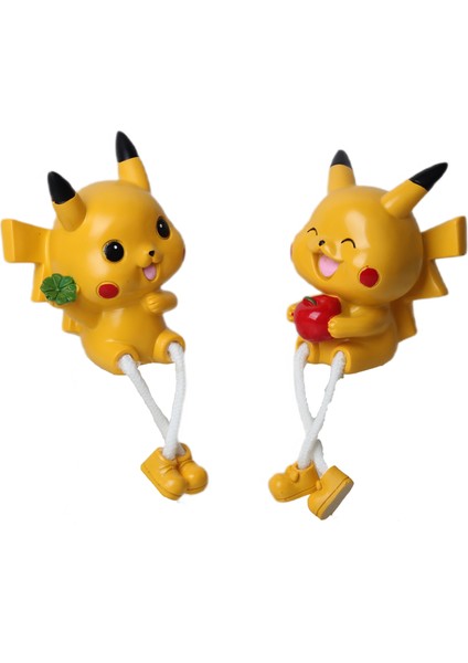 Pokemon Pikachu Ayakları Sallanan 2li Biblo Seti Dekoratif Ürün Ev Ofis Yeni Yıl Doğum Günü si fiyatları