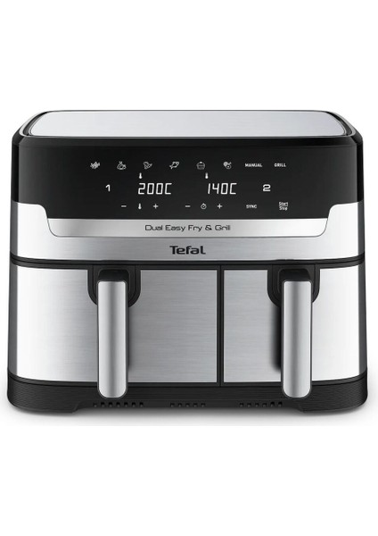 Çift Hazneli Yüksek Kaliteli Easy Fry & Grill Iki Sepetli Yağsız Fritöz
