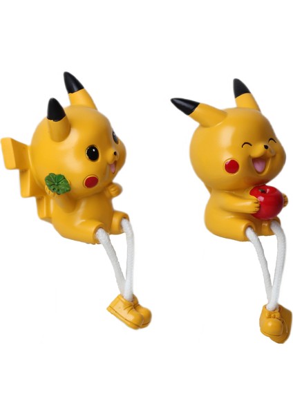 Pokemon Pikachu Ayakları Sallanan 2li Biblo Seti Dekoratif Ürün Ev Ofis Yeni Yıl Doğum Günü si indirimleri