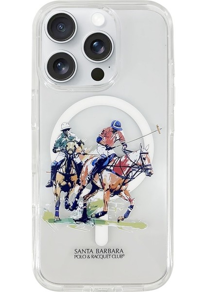 Sbprc Apple iPhone 16 Pro Max Uyumlu Kılıf Willie Şeffaf Magsafe Kapak - Painting