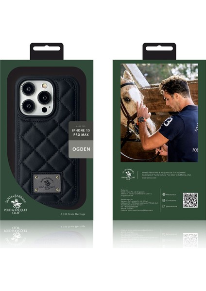 Sbprc iPhone 15 Pro Max Uyumlu Kılıf Ogden Baklava Desenli Dikişli PU Deri Kapak fırsatları