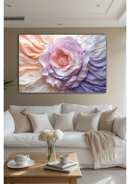 Lila Düşler Kanvas Duvar Tablosu Dekoratif Şık Salon Oturma Odası Antre Dekor Büyük