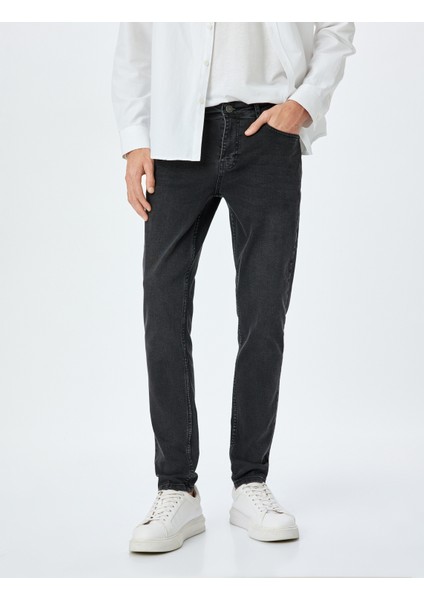 Mıcheal Skinny Erkek Jean Pantolon 5SAM40054ID Antrasit
