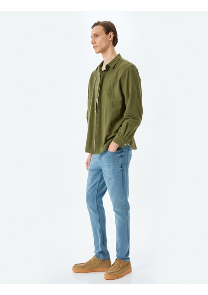 Mıcheal Skinny Erkek Jean Pantolon 5SAM40045ID Açık Indigo fiyatları