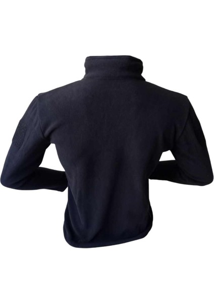 Polar mont outdoor rüzgar geçirmez su tutmaz fermuarlı cepli siyah üst polar eşofman PM1-2XXL fırsatları