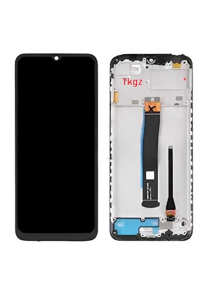 Xiaomi Redmi 10C Uyumlu LCD Ekran Dokunmatik Servis Orijinali Çıtalı