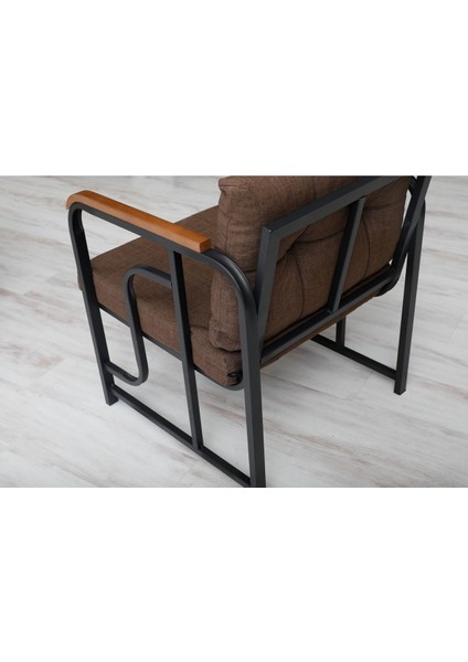 Serdem 2+1+1+Sehpa Bahçe Balkon Mobilya Takımı Kahve modelleri