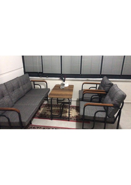Serdem 3+1+1+Sehpa Bahçe Balkon Mobilya Takımı Gri fiyatları