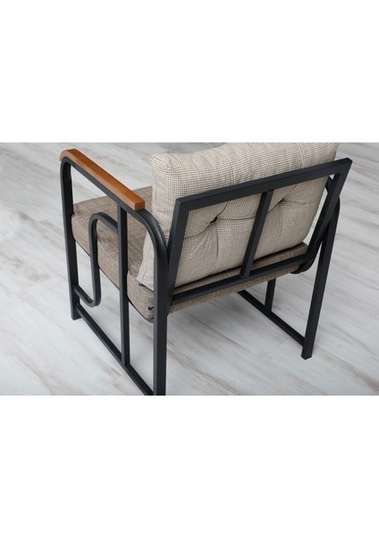 Serdem 2+1+1+Sehpa Bahçe Balkon Mobilya Takımı Cappuccino Kazayağı modelleri
