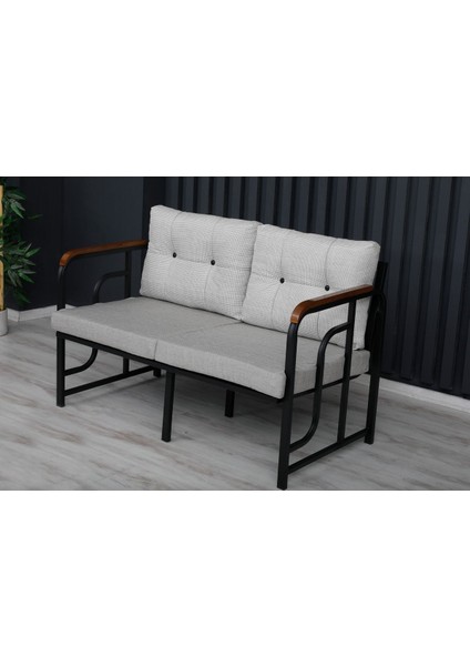 Serdem 2+1+1+Sehpa Bahçe Balkon Mobilya Takımı Gri Kazayağı fiyatları