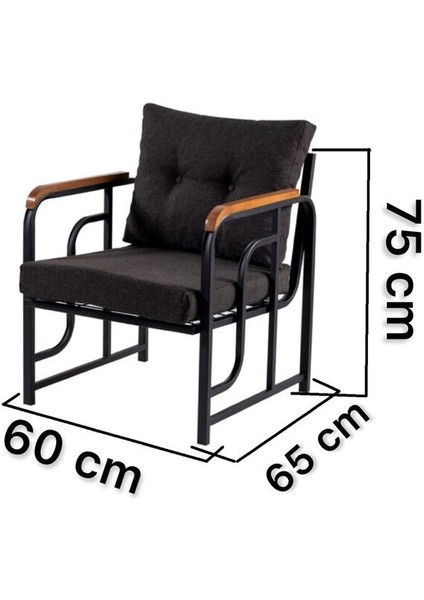 Serdem 3+1+1+Sehpa Bahçe Balkon Mobilya Takımı (No 12 Lacivert)