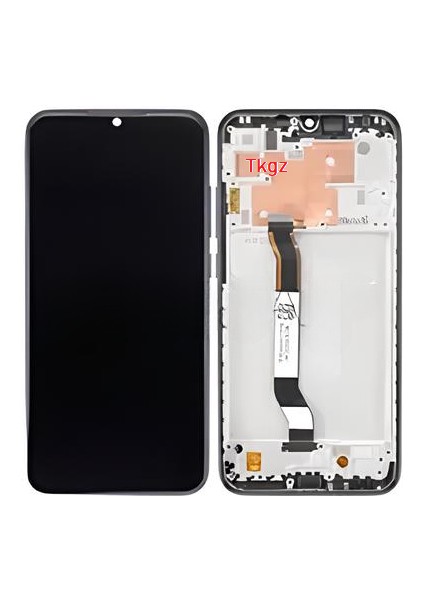 Xiaomi Redmi Note 8 Uyumlu LCD Ekran Dokunmatik Servis Orijinali Çıtalı Siyah