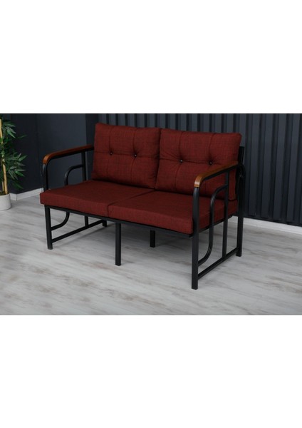 Serdem 2+1+1+Sehpa Bahçe Balkon Mobilya Takımı Bordo fiyatları