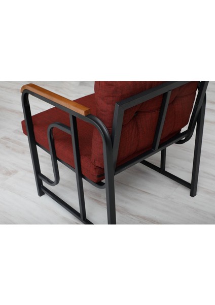 Serdem 2+1+1+Sehpa Bahçe Balkon Mobilya Takımı Bordo modelleri