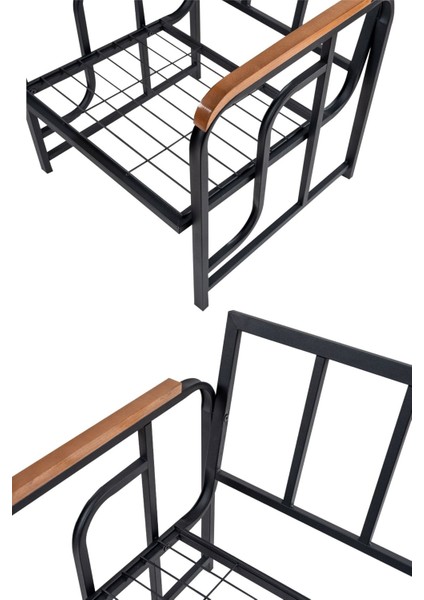 Serdem 2+1+1+Sehpa Bahçe Balkon Mobilya Takımı Bordo indirimleri