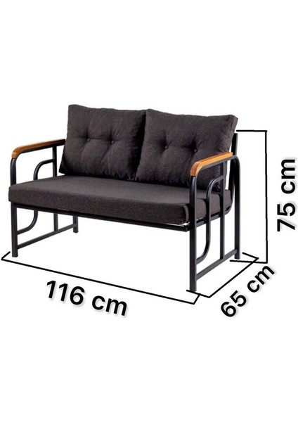Serdem 2+1+1+Sehpa Bahçe Balkon Takımı Krem fiyatları