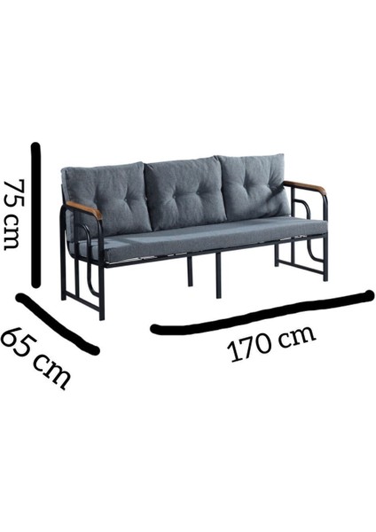 Serdem 3+1+1+Sehpa Bahçe Balkon Mobilya Takımı (Bej N0. 8) modelleri