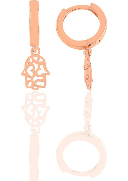 Gümüş Rose Fatma Ana Eli Küpe SGTL10361
