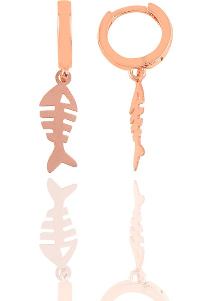 Gümüş Balık Kılçığı Küpe SGTL10353