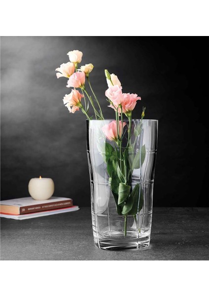 Gravürlü Soğuk Kesim Vazo 17 x 16 x 29 cm