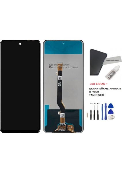 Infinix Note 11S Uyumlu LCD Ekran Dokunmatik Servis Orijinali + B-7000 + Tamir Seti