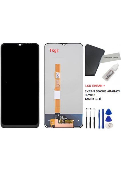 Vivo Y51 - 2020 - Uyumlu LCD Ekran Dokunmatik Servis Orijinali + B-7000 + Tamir Seti