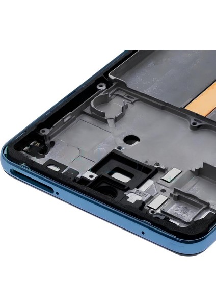 Samsung Galaxy A52 - SM-A525 Uyumlu LCD Ekran Dokunmatik Servis Orijinali Çıtalı Mavi