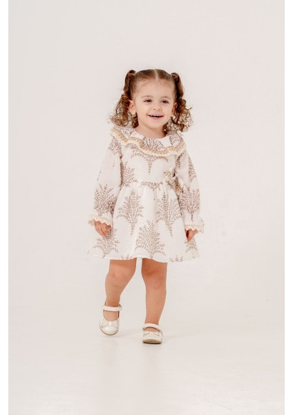 Kız Bebek&çocuk Çiçekli Elbise