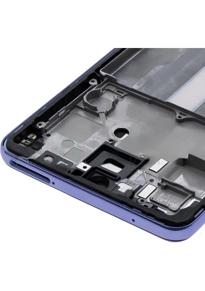 Samsung Galaxy A52 - SM-A525 Uyumlu LCD Ekran Dokunmatik Servis Orijinali Çıtalı Mor + Tamir Seti