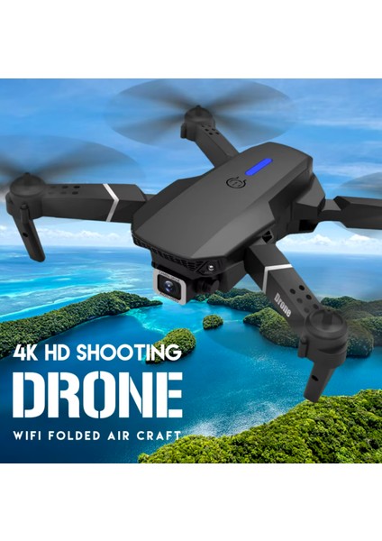 E88 Pro Mini Drone Quadcopter Wifi Fpv Drones ile Geniş Açı Hd 4K Kamera Yüksekliği Rc