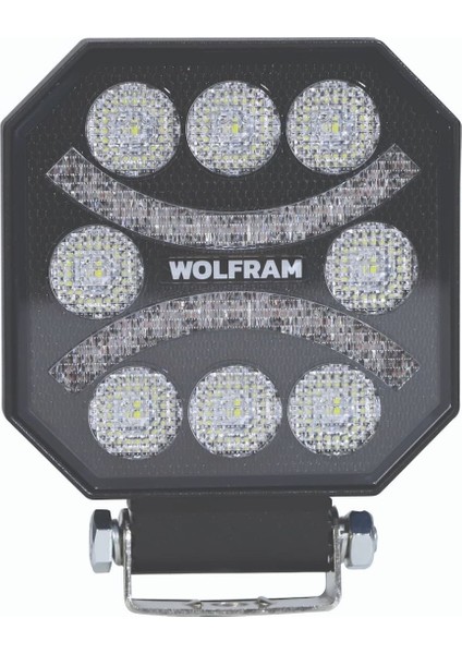 LED Çalışma Lambası Emojili 8 LED Beyaz + Kırmızı Spot Fonksiyonlu 10/30V E-Belgeli 45W